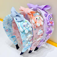 Diadema Sanrio Para Niñas Estilo Kawaii Accesorio Para El Cabello Con Lazo Dulce De My Melody Juguete Regalo De Peluche - details 1