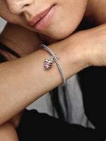 Pandora - Charm Colgante en Espiral with De Corazón Form "Tú Amor Revela"-Plata de Ley - details 2