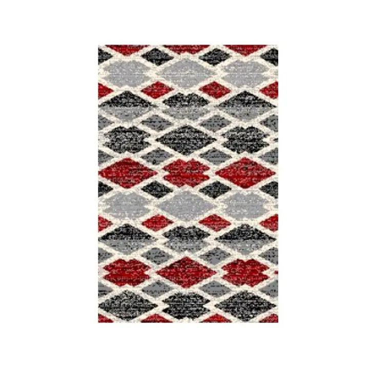 Alfombra de Hogar 100% Polipropileno 55 x 110 cm modelo TOSCANA (Rojo) - CREVICOSTA QUALITY MARK MARCAS DE CALIDAD - 1