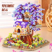 Mini Sakura Árbol Serie Ciudad Bloques De Construcción De Cerezo Arquitectura Fae Treehouse Regalo Para Niñas Y Niños - details 3