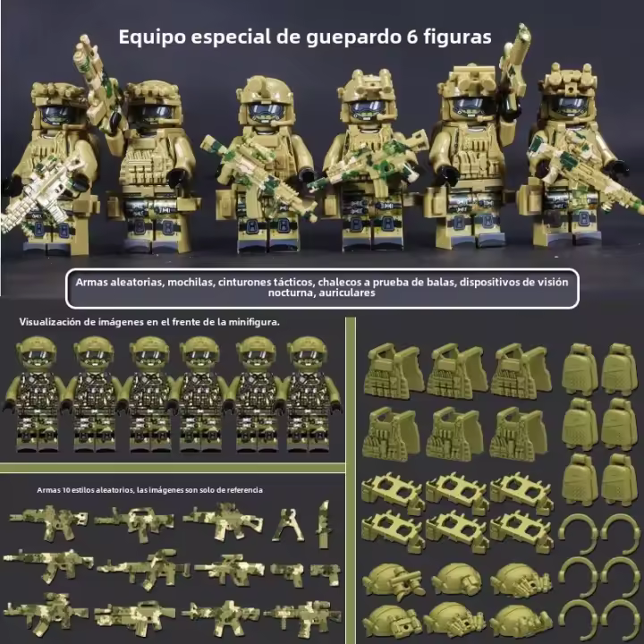 Bloques De Construcción Figuras Humanoides Juguetes Mini Figuras Para Niños Regalos De Cumpleaños Personajes De Cartoon - 1