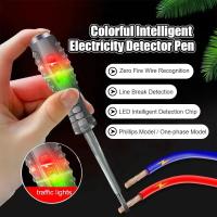 Linterna Multifuncional Portátil Para Pruebas De Voltaje Y Electricidad DISEÑO DE PISTOLAS Lápiz De Prueba De Cero Línea Detector De Energía Voltímetro Herramienta De Destornillador De Acero Cromo-vanadio - details 1