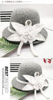 Nueva Gorra De Lana Floral Para Mujer Invierno Fedoras Vintage Western Bucket 10 Colores Calientes Sombreros Bowler H3 - details 13