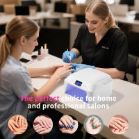 Lámpara UV Para Uñas 71 LEDs Con Espacio Amplio Secador De Uñas Con Almohadilla Para Manos Sensor Inteligente 72 W Profesional Para Manicura Y Pedicura - details 0