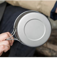 Tiartisan Tazón De Titanio Ultra-ligero Plegable Portátil Para Exteriores Camping Picnic Contenedor De Alimentos Con Bolso De Malla - details 7