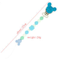 Cadena De Chupete Para Bebé Con Bolas De Silicona Y Juguetes De Mordedor Clip Para Chupete Regalo Con Diseño De Animal Divertido Tamaño 23cm Peso 24g - details 1