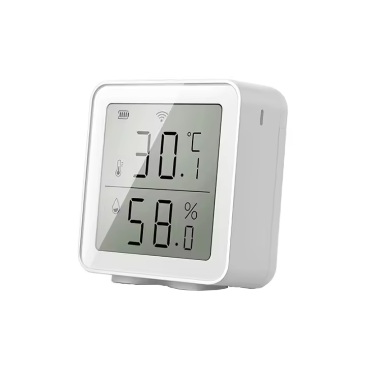 Sensor De Temperatura Y Humedad WiFi LCD Tuya Compatible Con Alexa Y Google Home Automación Doméstica Medidor De Clima Para El Hogar - 1