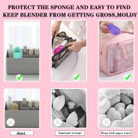 Soporte para Esponja de maquillaje, 4 Colores, Esponja para máquina cosmética, de almacenamiento de Ojos Caja, protector de silicona - details 1