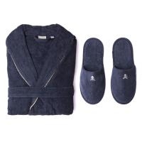 Scalpers Home Set de Albornoz y Zapatillas de Algodón 100% - Confort Absoluto y Elegancia para Momentos de Relajación en Casa - details 14
