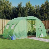 vidaXL Invernadero con estructura de acero 8 m² 4x2x2 m Color Blanco,  Verde, y mas - details 1