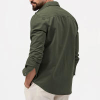 Camisa De Manga Larga Para Hombre Retro Tiki Color Sólido Fitness Harajuku Calle Alta Calidad Moda Running Fitness Otoño - details 20