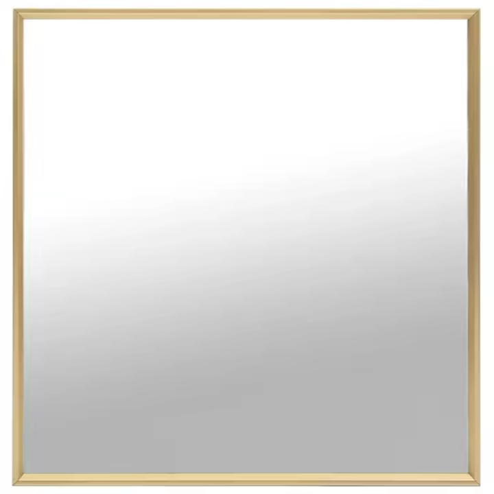 vidaXL Espejo 50x50 cm Dormitorio Vestidor Salón Decoración Adorno Color Blanco,  Dorado,  Plateado y mas - 1