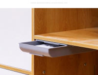 Organizador Creativo Con Cajón Oculto Para Escritorio Sin Agujeros Perforados Caja De Suministros Adhesiva Para Oficina Y Hogar - details 3