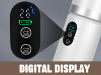 Cafetera Portátil, Cafetera Espresso Eléctrica Portátil 3 en 1 Recargable con Pantalla Digital de Temperatura para Cápsulas Pequeñas o Grandes y Café Molido, Ideal para Oficina, Viajes y Camping. - details 12