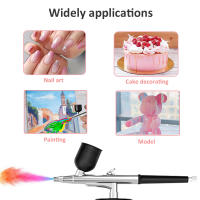 Pistola De Aerógrafo Para Uñas Con Copos Y Kit De Limpieza Repuesto Para Pintura De Uñas Herramienta De Belleza Multifuncional Metal - details 7