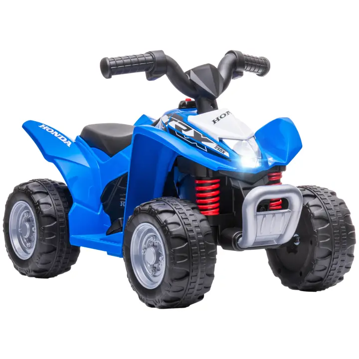 AIYAPLAY Quad Eléctrico para Niños de 18-36 Meses Vehículo Eléctrico a Batería 6V Infantil con Faros LED Bocina Velocidad de 2,8 km/h y Avance 65,5x38,5x43,5 cm - 1