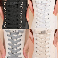 Par De Cordones Sin Atar 8mm Cierre Presión Cordones Elásticos Para Zapatos Niños Y Adultos Anchos Planos Para Zapatillas - details 6
