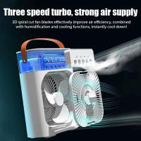 Ventilador Portátil Humidificador USB Con Sprayer De Niebla De 5 Agujeros Enfriador De Escritorio Pequeño Para Horno Oficina - details 4