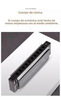 Harmonica Diatónica De 10 Agujeros En Clave De C Con Estuche Para Blues Folk Pop Adecuada Para Estudiantes Y Profesores De Música Principiantes - details 3