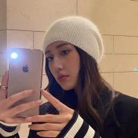 Gorro De Piel De Conejo De Nueva Moda 2024 Para Mujer Con Cabello Largo Caliente Y Suave Gorro De Invierno De Color Sólido Simplicidad Y Calidez Para Exterior - details 10