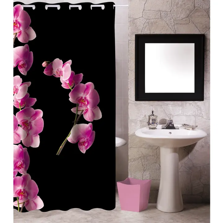 Cortina de baño de poliester 180x200cm - 1