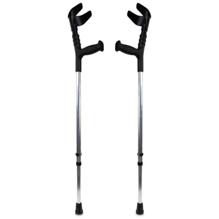 Corysan Bastón Aluminio Birregulable 125 Kg, 1 Par - 1