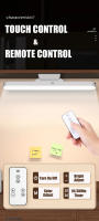 Lámpara De Mesa LED Magnética Recargable Con Control Remoto Protección Ocular Para Lectura Universidad Dormitorio Aprendizaje Lámpara Colgante Cool - details 0