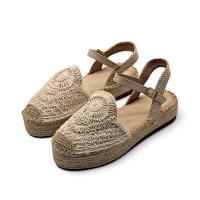 Calzados soraia, Sandalia ganchillo mujer para verano, Sandalia con plataforma de yute, 2024 - details 1