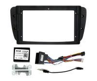 MEKEDE Fascia De Radio Para Coche Double Din 9 Pulgadas Para Seat Ibiza 6J 2009-2013 Con Adaptador De Cable De Alimentación - details 0