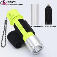 Luz De Buceo Recargable Super Brillante IPX8 Impermeable 3 Modoslampara Submarina LED Aluminio Amarilla 3800 Lumen T6 - details 4