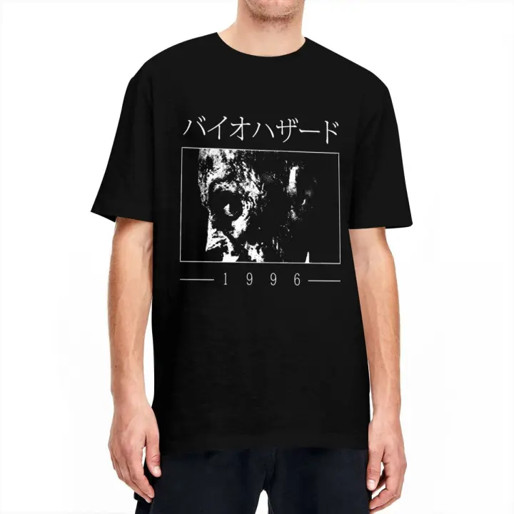 Camiseta De Algodón 100% Respirable Para Hombre Estilo Harajuku Y2K Con Diseño De Residented Eviled T-shirt Oversized Para Playa Y Uso Diario - 1