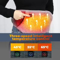 Almohadilla Calefactora Eléctrica De Grapénido Con 3 Niveles Cinturón Uterino Resistente Al Frío Calentador De Cintura Y Manos USB Recargable Calentador Abdominal - details 3