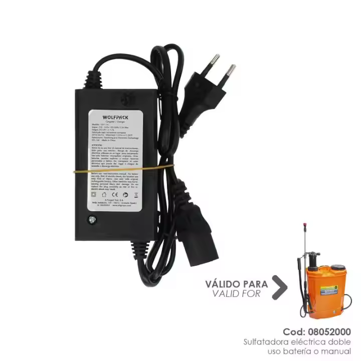 Cargador sulfatadora 08052000 sulfatadora electrica a bateria 12 v / 8 amperios - 1