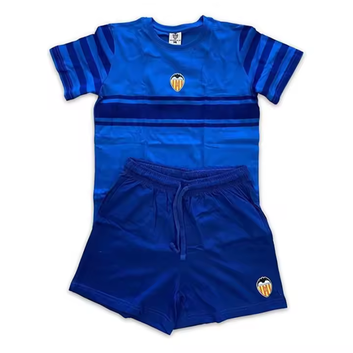Pijama Valencia Club de Fútbol verano adulto azul PIJVALAZ - 1