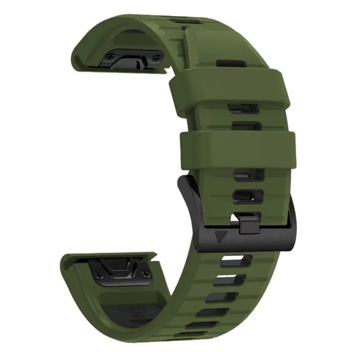 Correa De Reloj De Silicona De Dos Tonos QuickFit 22mm 26mm Para Garmin Fenix 7X 7 6X pro Epix Gen 2 47mm 51mm Compatible Con Varias Modelos - 1