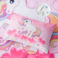Funda De Edredón Y 2 Fundas De Almohada 3PC Unicornio Del Amor 100% Poliéster Impresión Digital 1D Funda De Edredón Decoración Para El Hogar Cuatro Estaciones - details 6