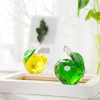 Pisapeles de Cristal, Manzana Verde, 40mm, figura de Cristal coleccionable, decoración para Bodas y Hogar. - details 4