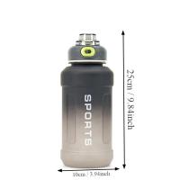 Taza Deportiva Portátil De Plástico 1300ml Con Pajita Cambio De Color Tetera Frosted Para Adultos Adecuada Para Senderismo - details 12