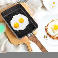 Cacerola antiadherente de La Tortilla, Estufa de Cocina compacta de los productos escalfados de la plancha cuadrada portáthil de Aluminio - details 1