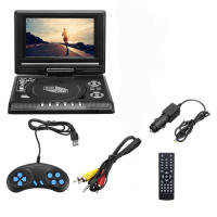 Reproductor de DVD Portátil con Pantalla Giratoria HD de 7,8'', Altavoz Estéreo, Soporta Discos/SD/USB - details 0