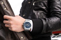 Reloj De Pulsera De Lujo Para Hombres MEGIR De Acero Inoxidable Con Calendario Y Luz Aérea Cronógrafo Resistente Al Agua Reloj De Moda Casual - details 21