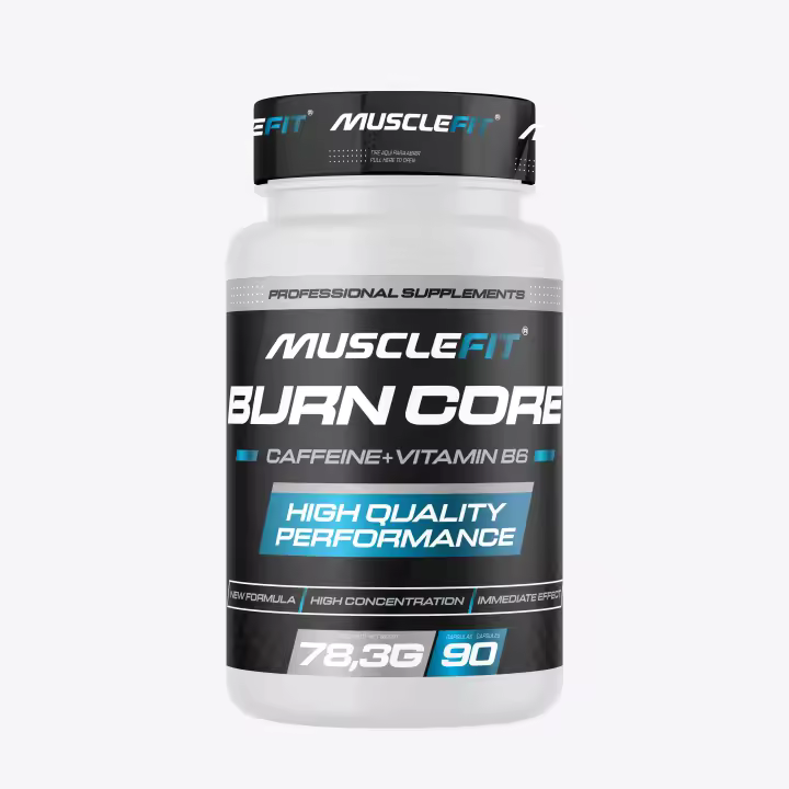 BurnCore Cafeína + Vitamina B6 - MuscleFit│MUSCLECULT│90 cápsula - 1