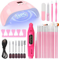 Kit De Manicura Con Lámpara UV LED Y Máquina De Taladro Para Eliminar Piel Muerta Set De Herramientas De Uñas LINMANDA - details 1