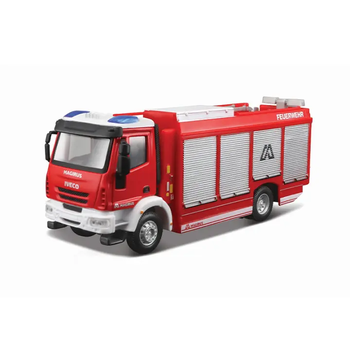 Modelo De Coche De Lujo Bburago 1/50 Force Emergente Iveco Magirus RW En Aleación Colección De Juguetes Regalo Para Niños Y Adultos - 1