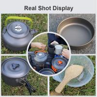 Juego De Cocina Para Camping LISM Para 2-3 Personas Sello Antigoteado Con Vaso De Té Aluminio Plegable Para Picnic Al Aire Libre - details 11