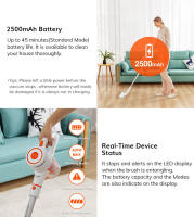 Escoba Aspiradora Sin Cable Mascotas Sofa ILIFE G80, Aspiradora de Agua para Tapicerias 22KPA 45 Min, Aspiradora de mano Inalambrica coche Antienredo para Suelo/Alfombra/Pelos Mejor precio limpieza hogar Pequeños electrodomésticos para hogar - details 6