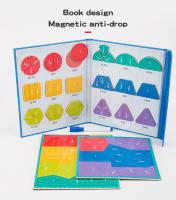 Juguetes Educativos Magnéticos De Fracciones Para Niños Y Padres Juego Interactivo De Formas Geométricas Tablero Divisor De Fracciones Madera - details 3