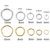 100pcs Anillos Abiertos De Acero Inoxidable PVD No Desvanecido Para Joyería Collares Pulseras Conexiones De Anillos Split Tamaños 4-10mm - details 0