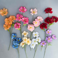 4 Cabezas De Flores Artificiales Largos Pétalos Silken Bouquet Plantas Para Bodas Fiestas Sala De Estar Decoración De Mesa Regalo - details 9