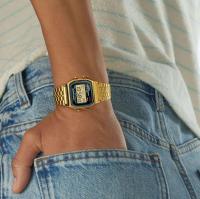 Reloj Casio A159WGEA-1 - Elegancia Retro en Dorado unisex con cronómetro 1/100s, alarma diaria y resistencia al agua - details 2